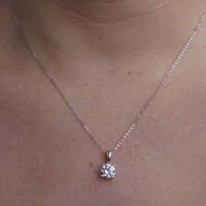 J&LBIJOUX Jewelry - S925 April (clear) birthstone necklace J&LBIJOUX Jewelry - S925 April (clear) birthstone necklace